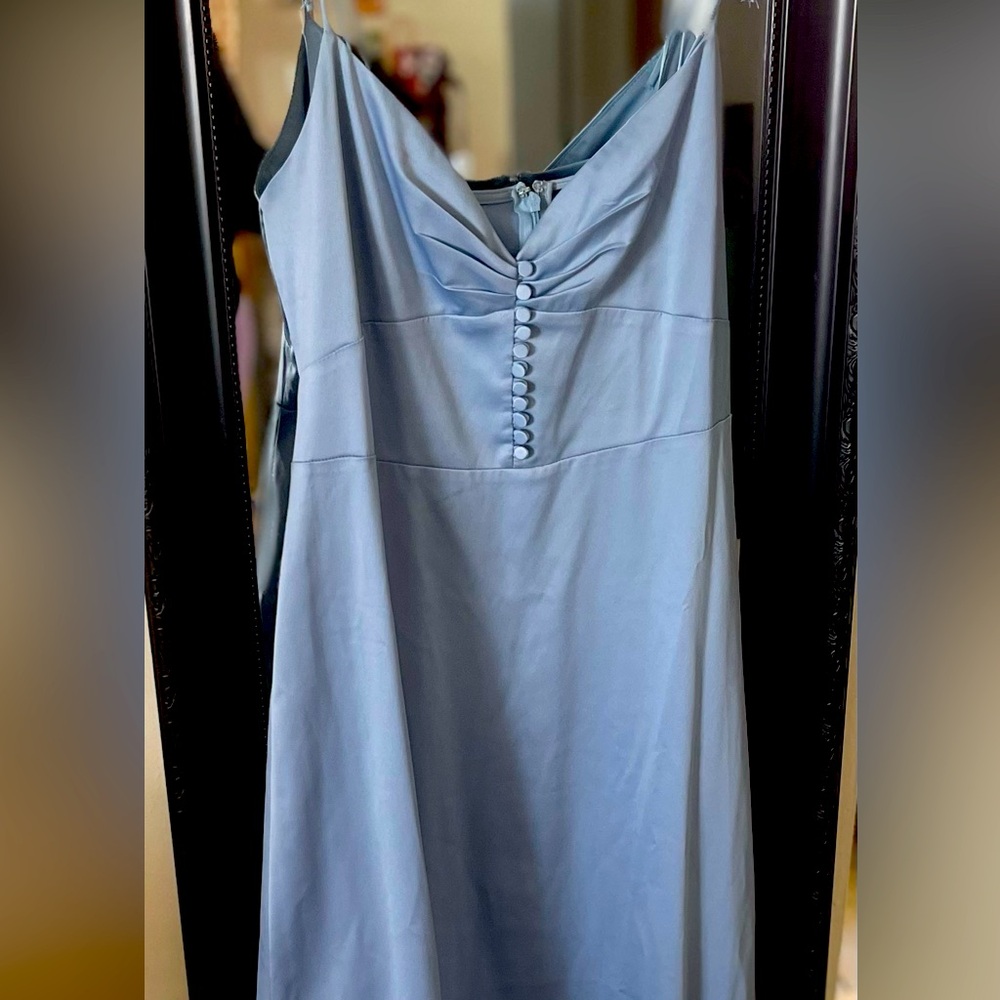Gorgeous Sexy Danielle Bernstein Collection Beautiful pale blue Satin Sheen hue!